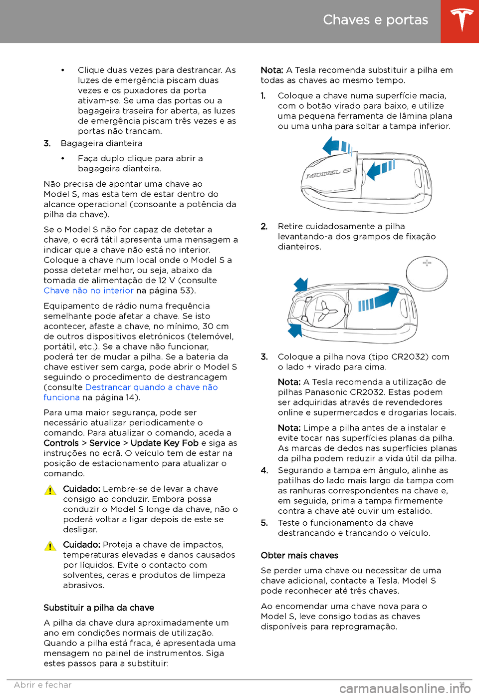 TESLA MODEL S 2020  Manual do proprietário (in Portuguese) 