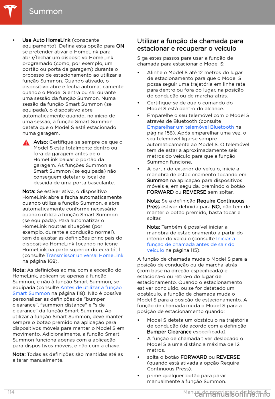 TESLA MODEL S 2020  Manual do proprietário (in Portuguese) 