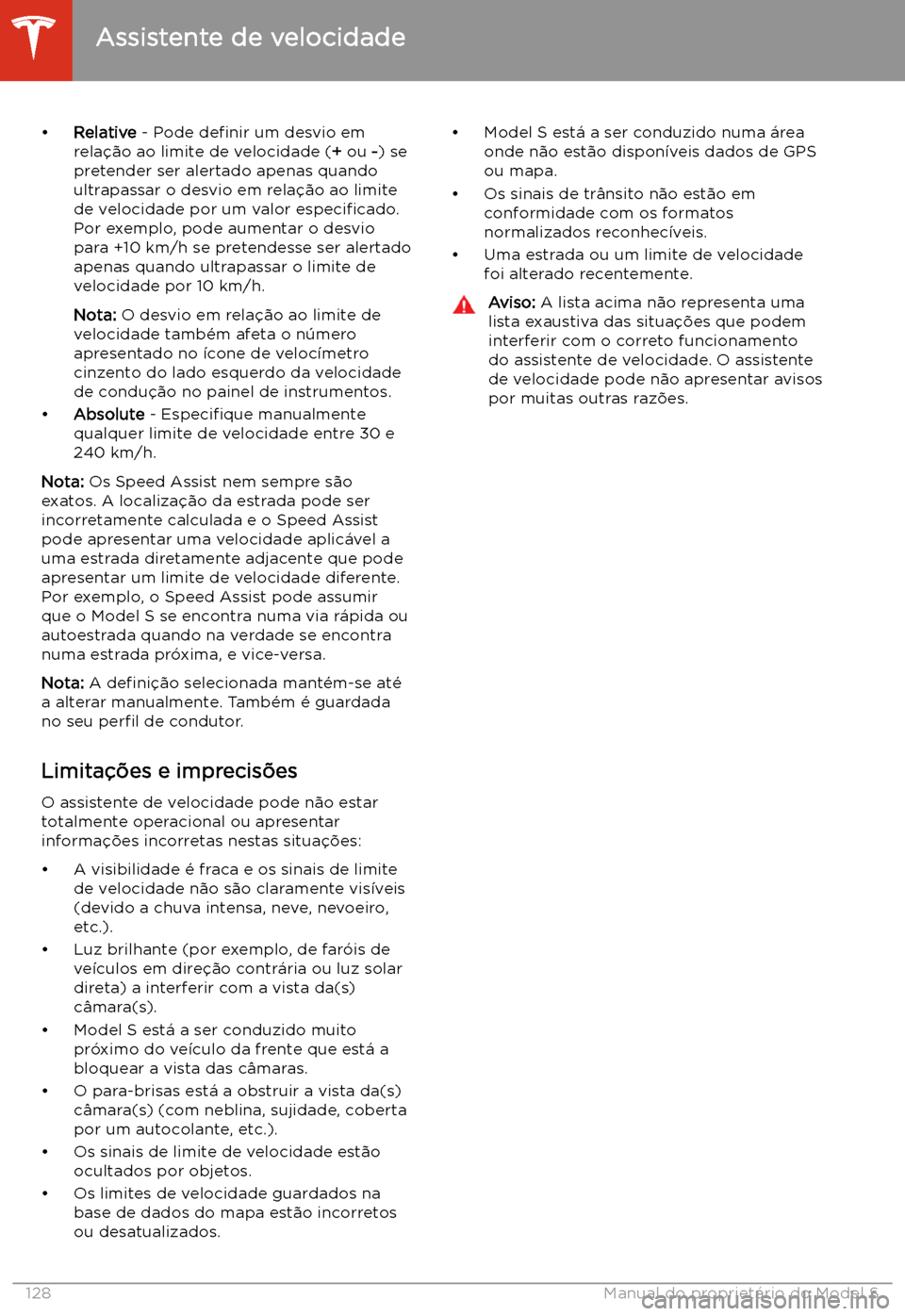 TESLA MODEL S 2020  Manual do proprietário (in Portuguese) 