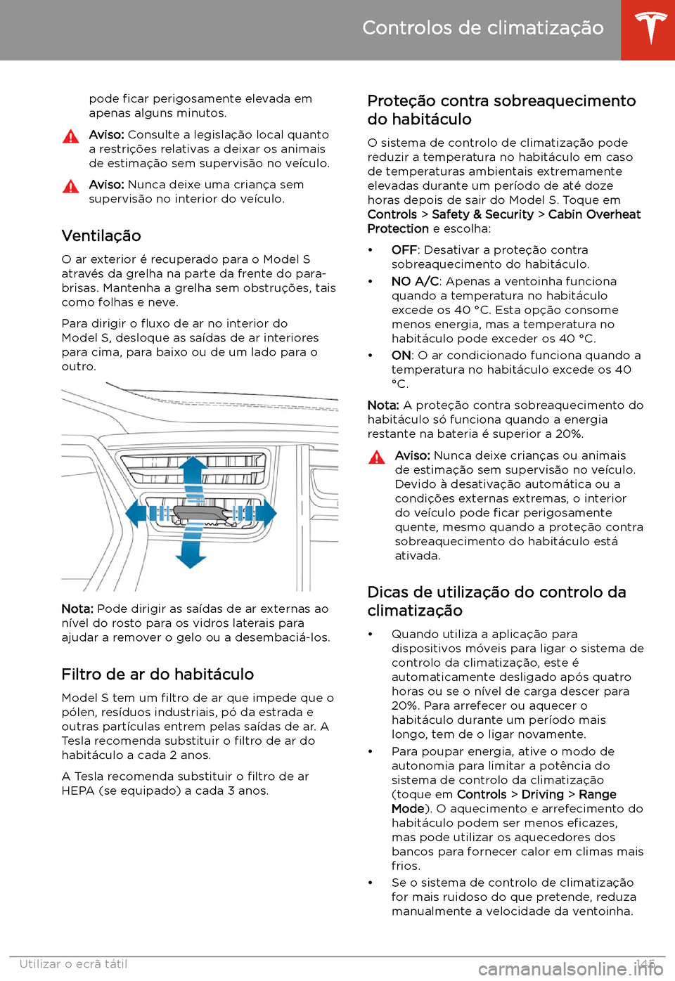 TESLA MODEL S 2020  Manual do proprietário (in Portuguese) pode 