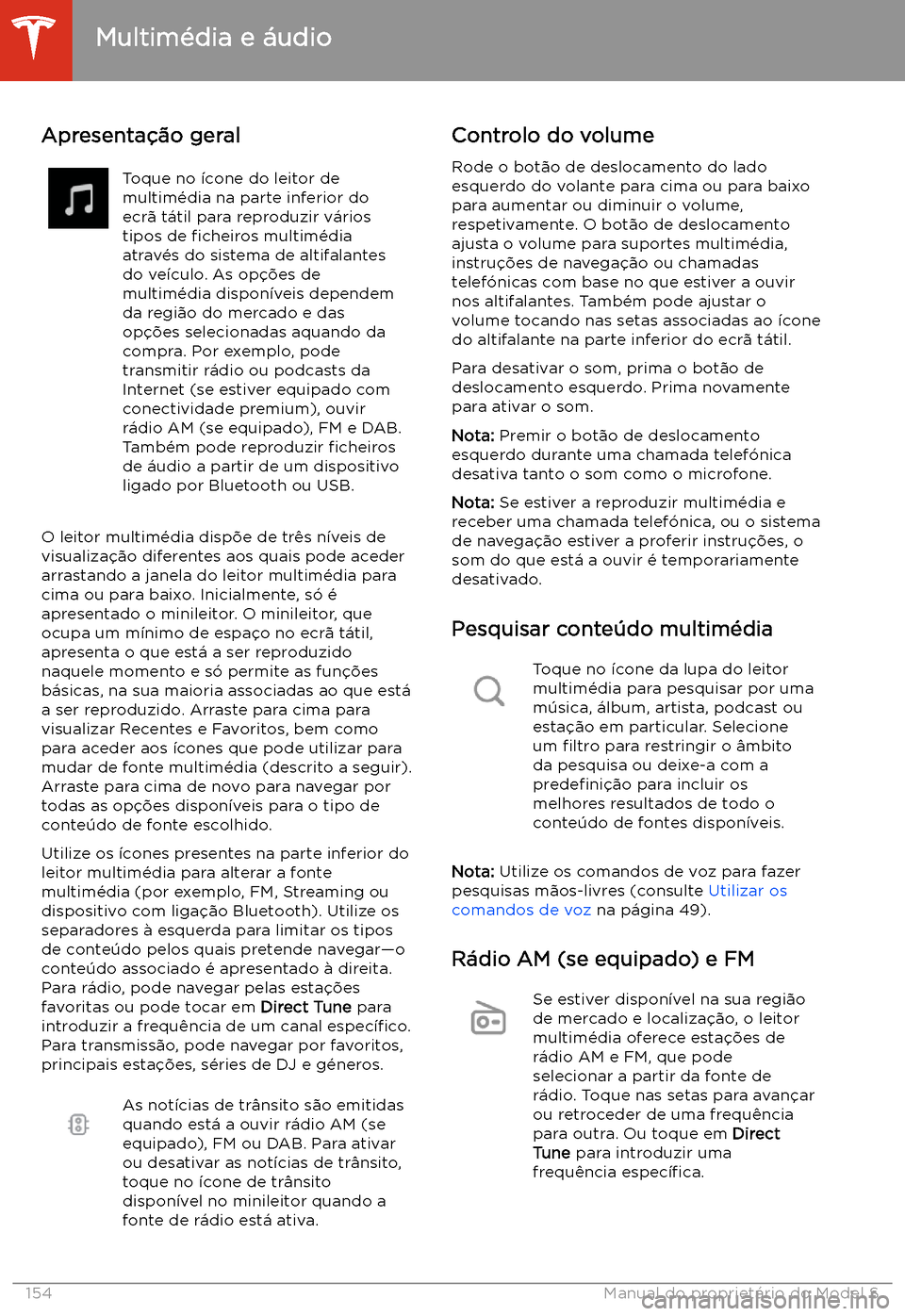 TESLA MODEL S 2020  Manual do proprietário (in Portuguese) Multim