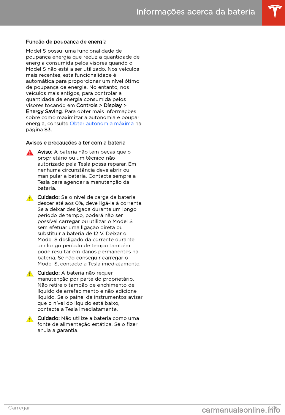 TESLA MODEL S 2020  Manual do proprietário (in Portuguese) Fun