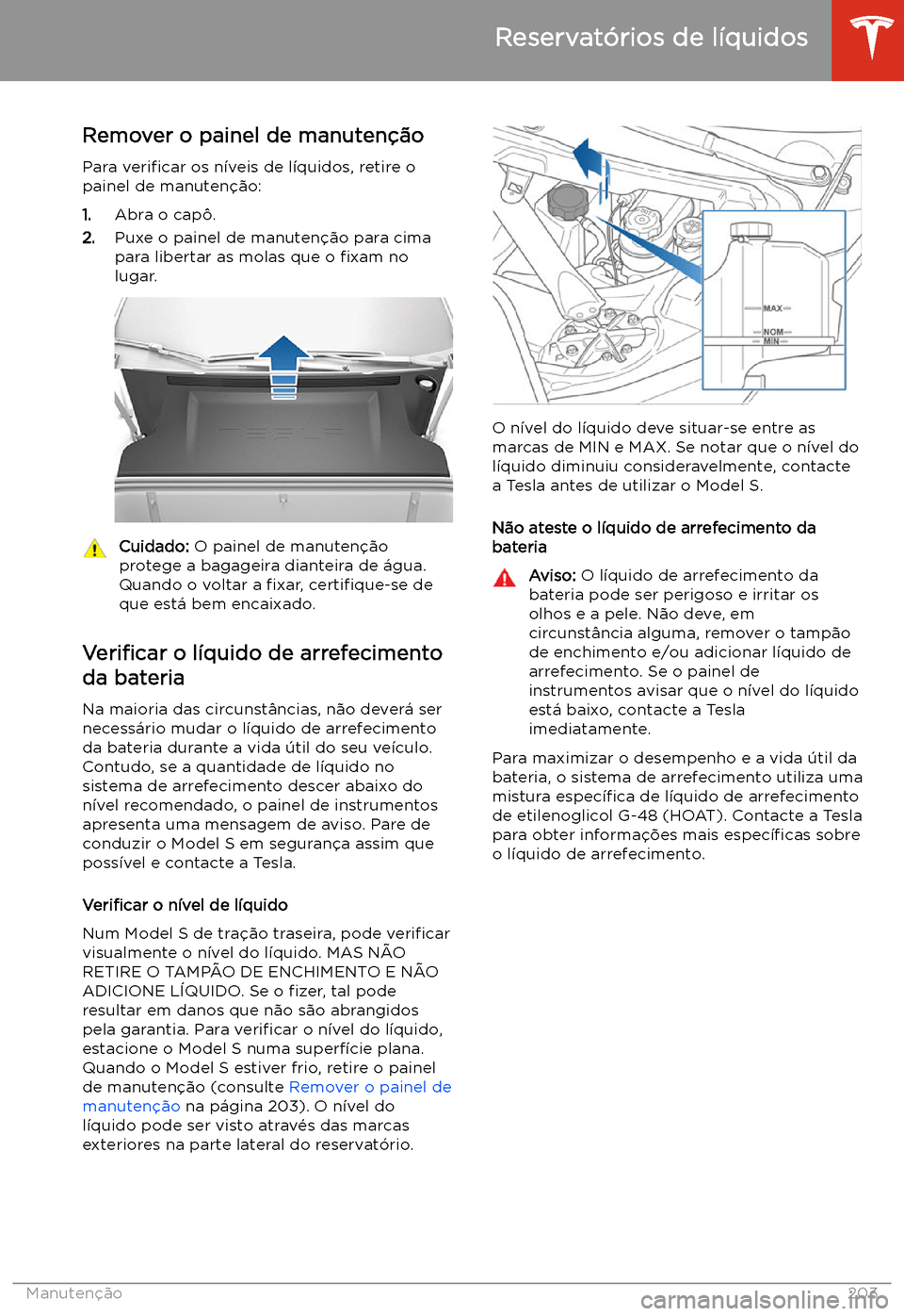 TESLA MODEL S 2020  Manual do proprietário (in Portuguese) Reservat