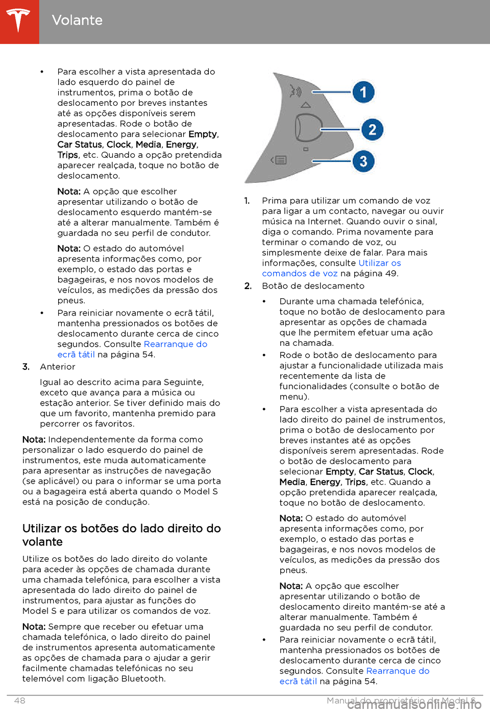 TESLA MODEL S 2020  Manual do proprietário (in Portuguese) 