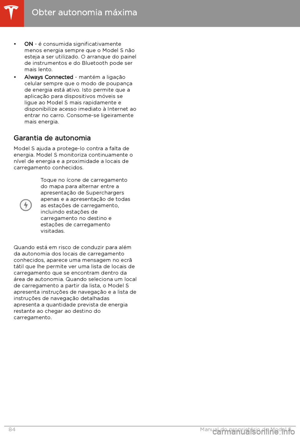 TESLA MODEL S 2020  Manual do proprietário (in Portuguese) 