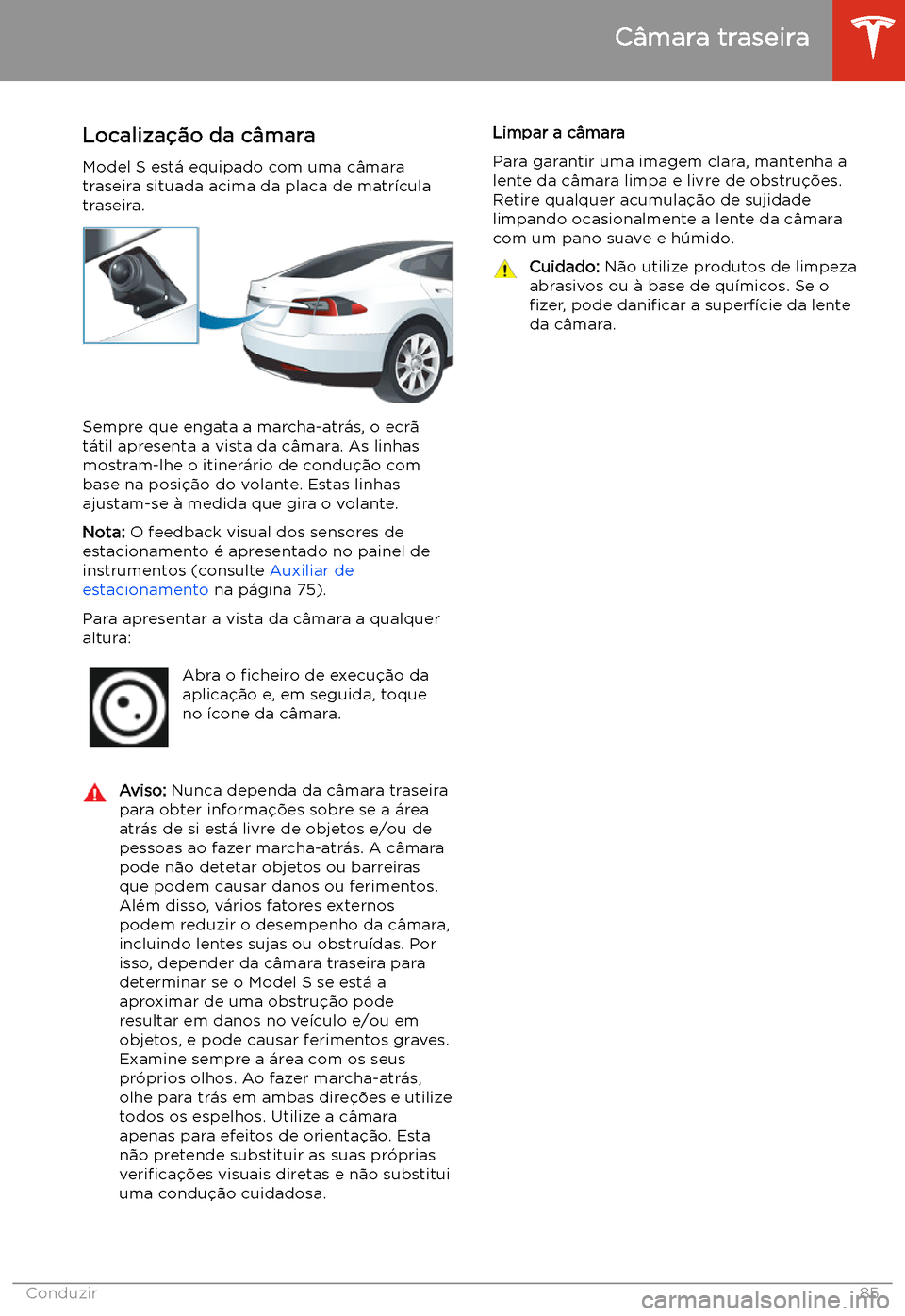 TESLA MODEL S 2020  Manual do proprietário (in Portuguese) C