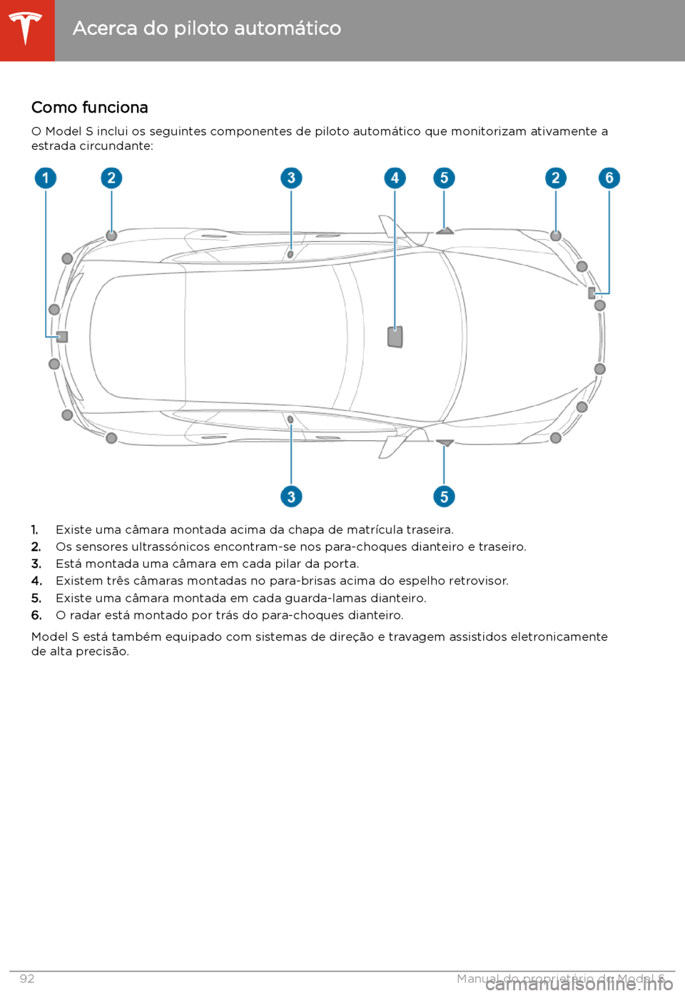 TESLA MODEL S 2020  Manual do proprietário (in Portuguese) Piloto autom