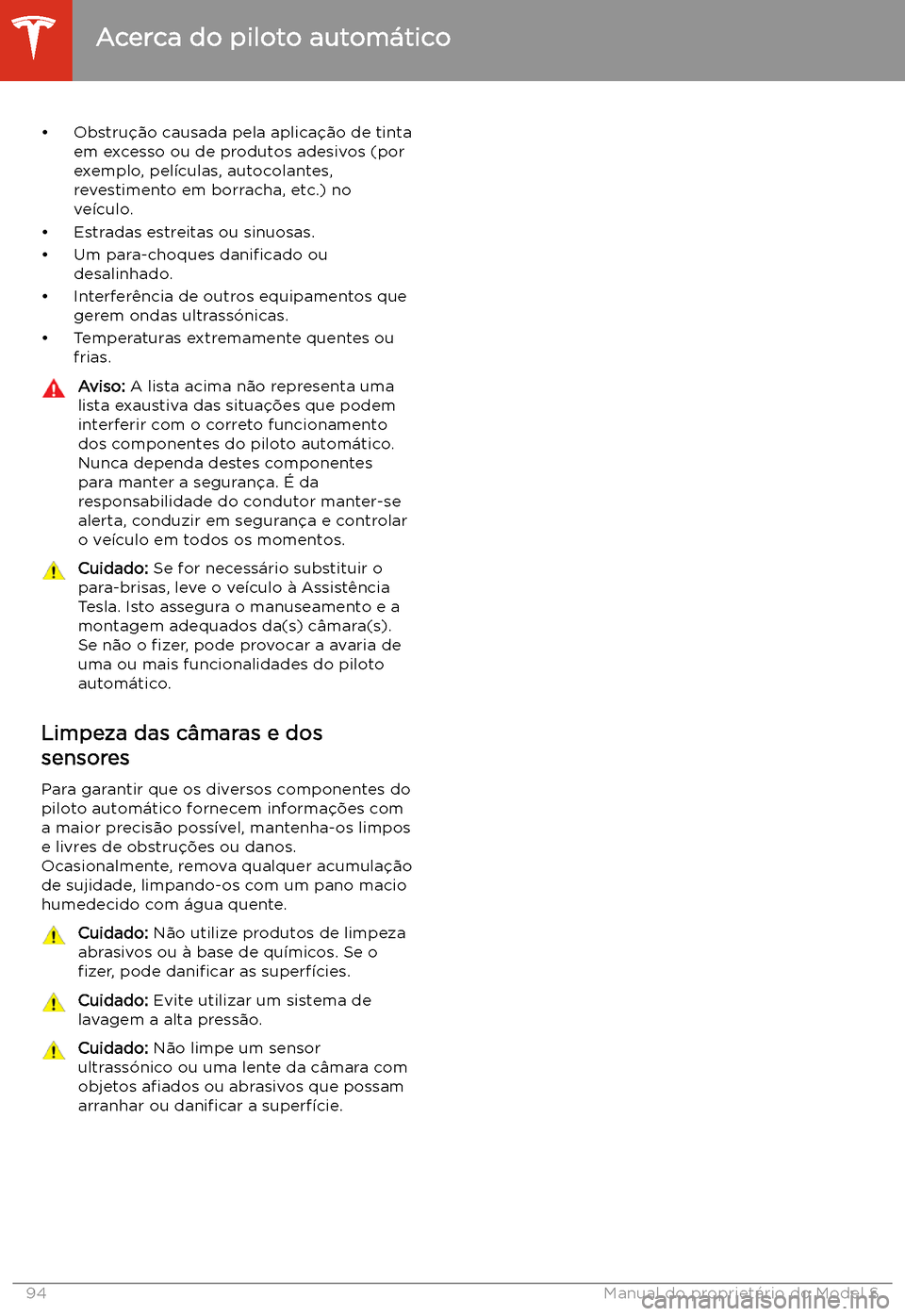 TESLA MODEL S 2020  Manual do proprietário (in Portuguese) 
