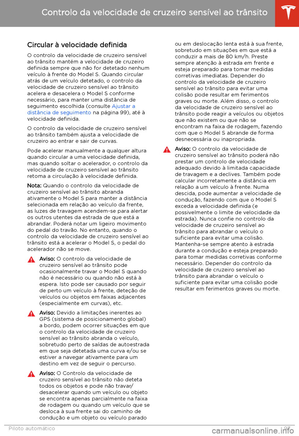 TESLA MODEL S 2020  Manual do proprietário (in Portuguese) Circular 