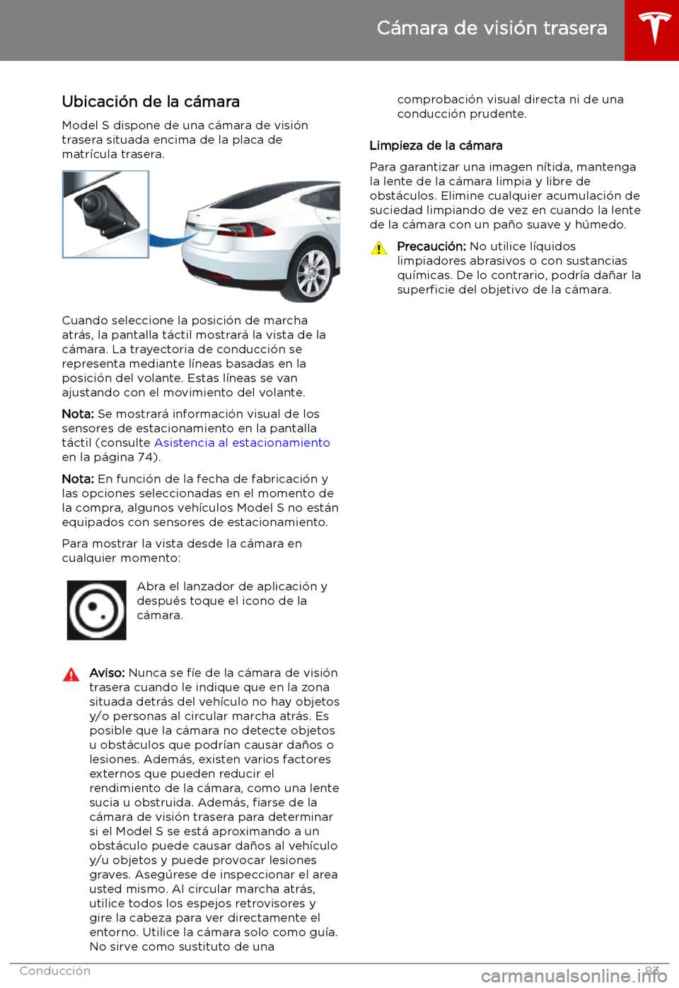 TESLA MODEL S 2019  Manual del propietario (in Spanish) C