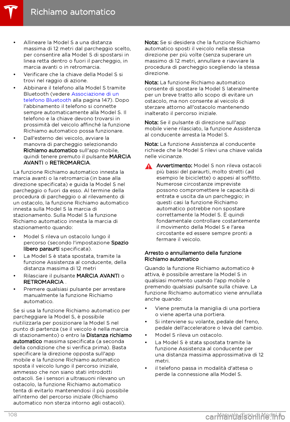 TESLA MODEL S 2019  Manuale del proprietario (in Italian) 