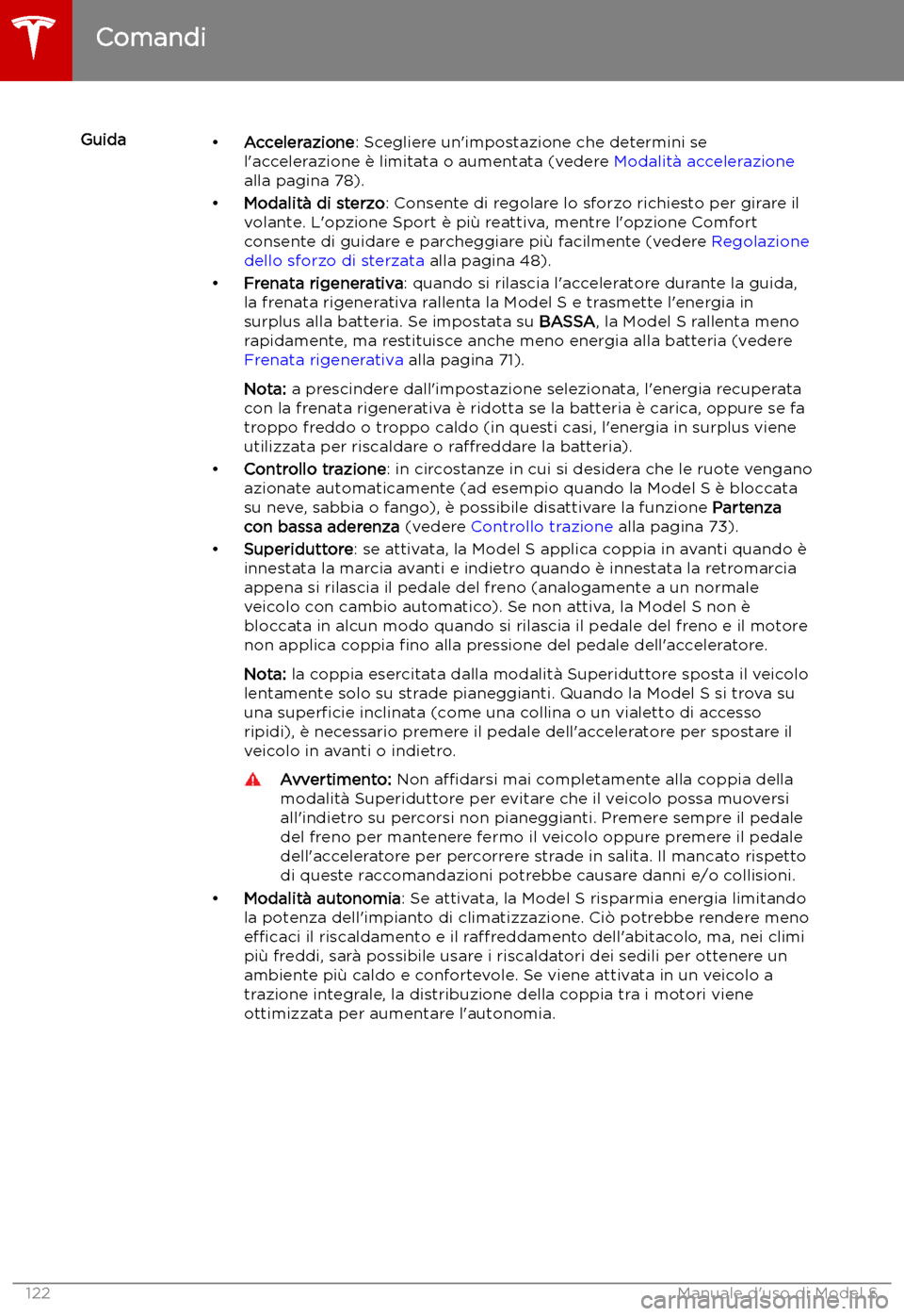TESLA MODEL S 2019  Manuale del proprietario (in Italian) Guida