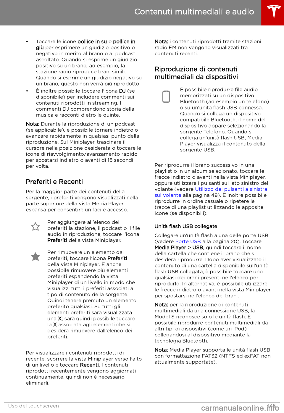 TESLA MODEL S 2019  Manuale del proprietario (in Italian) 