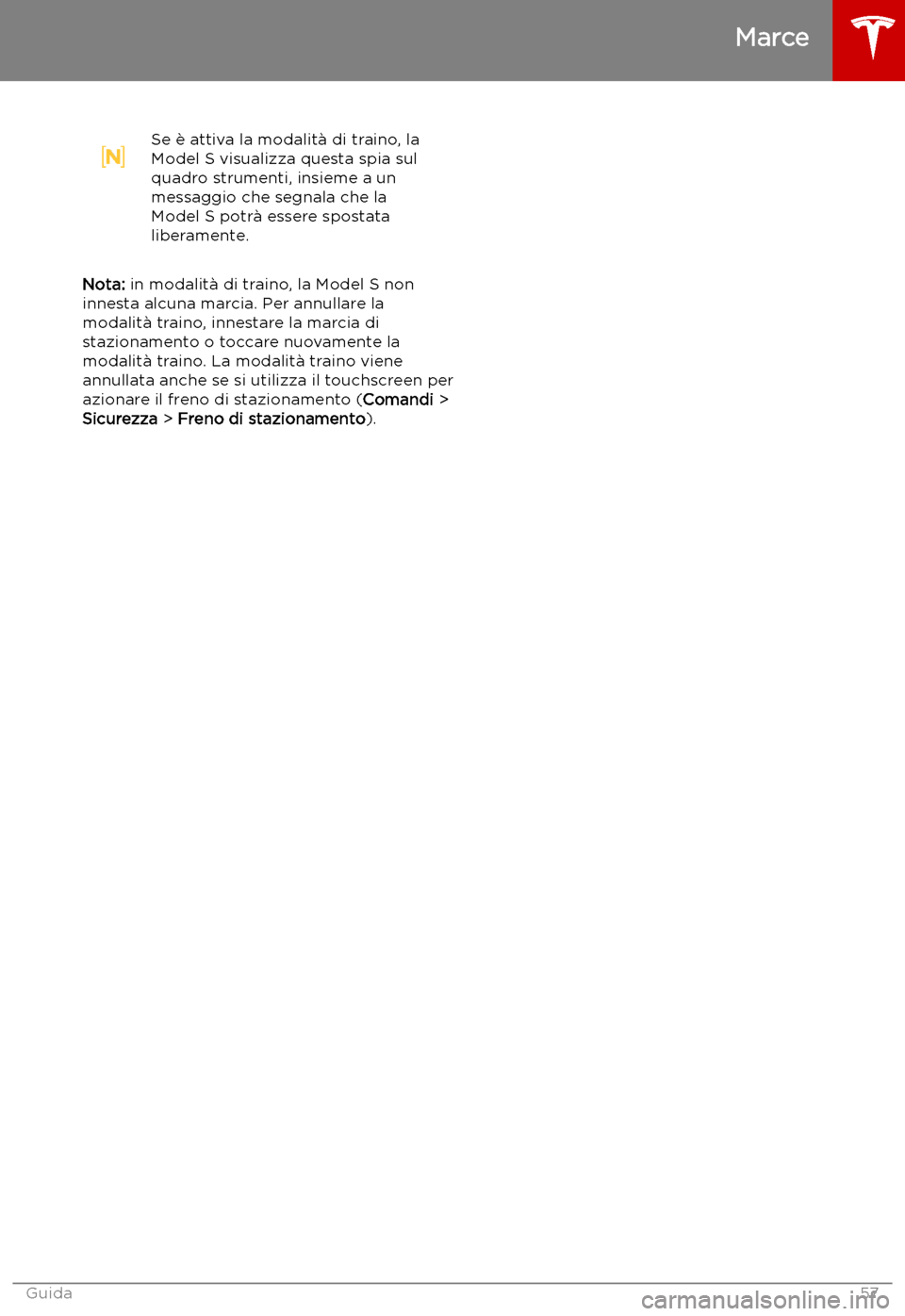 TESLA MODEL S 2019  Manuale del proprietario (in Italian) Se 