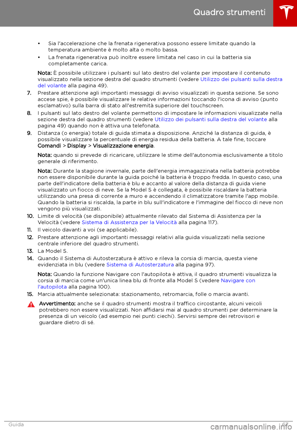 TESLA MODEL S 2019  Manuale del proprietario (in Italian) 