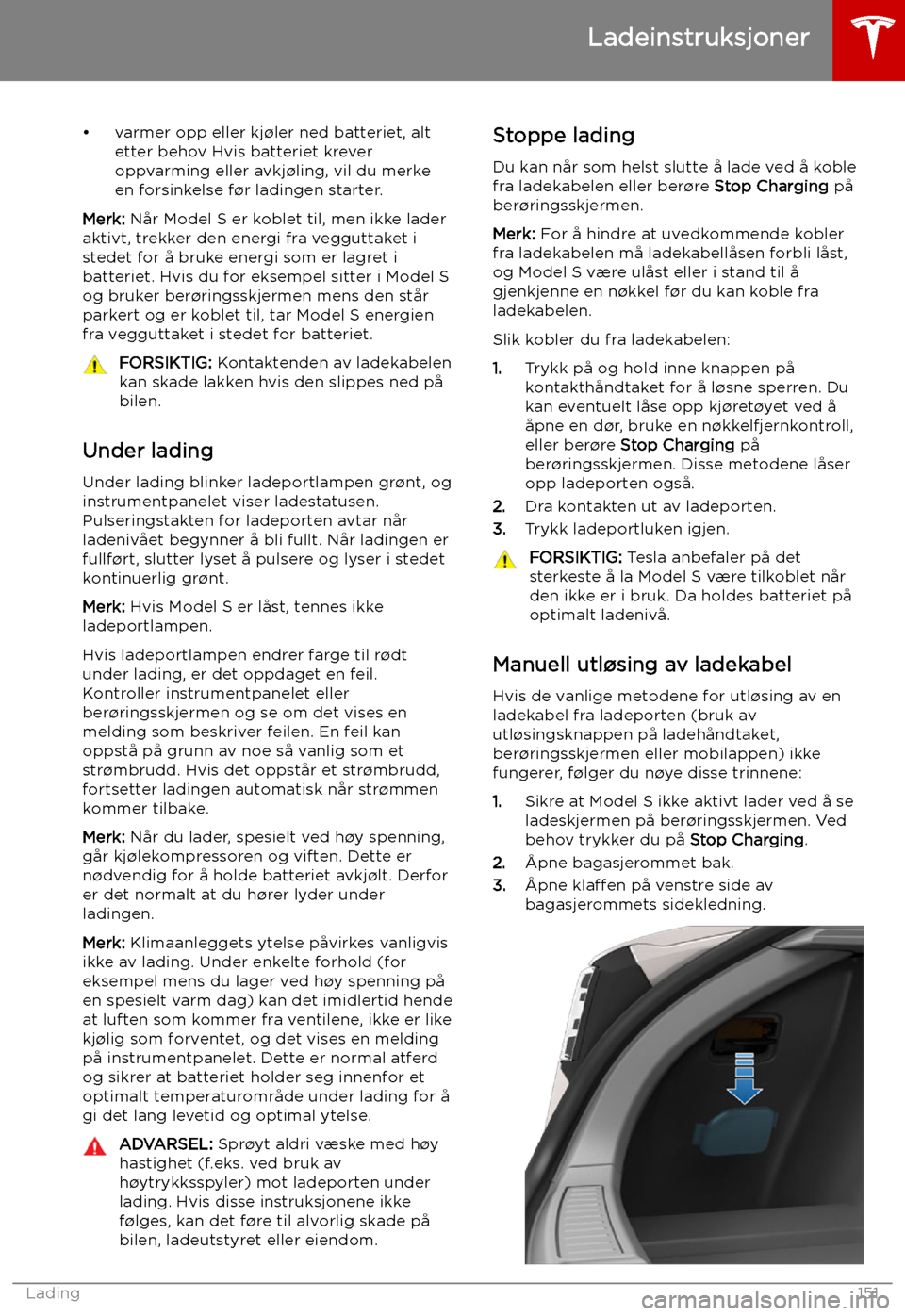 TESLA MODEL S 2019  Brukerhåndbok (in Norwegian) 