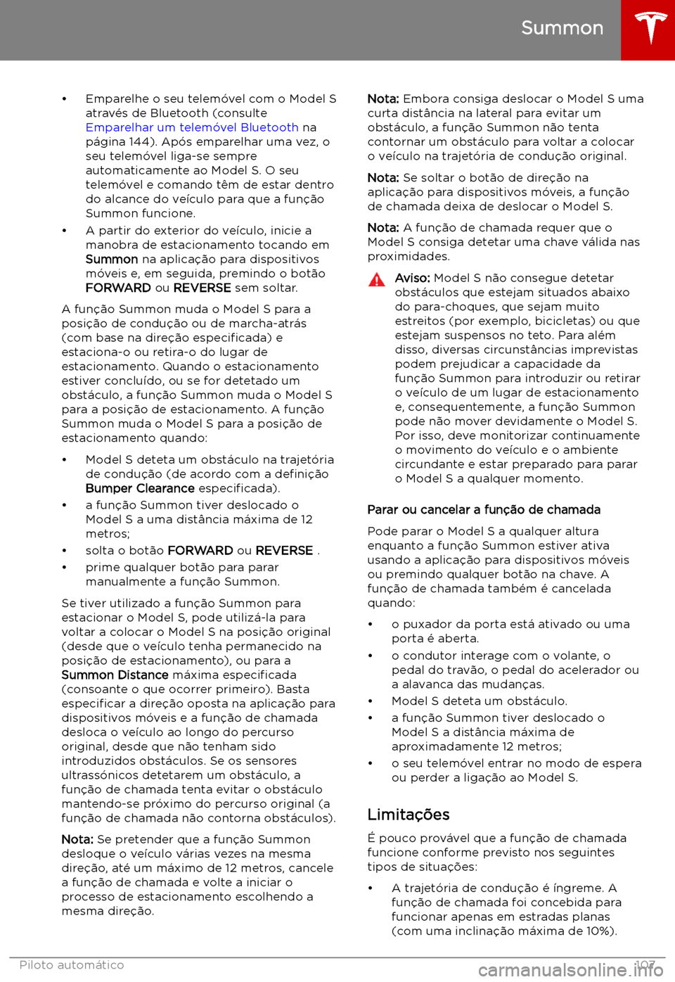 TESLA MODEL S 2019  Manual do proprietário (in Portuguese) 