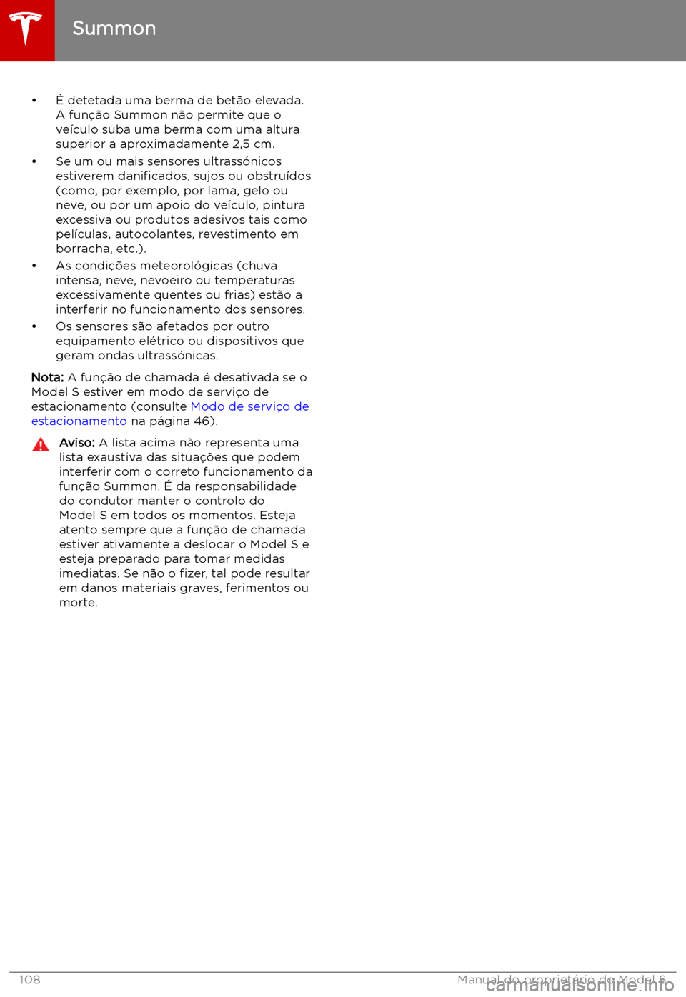 TESLA MODEL S 2019  Manual do proprietário (in Portuguese) 