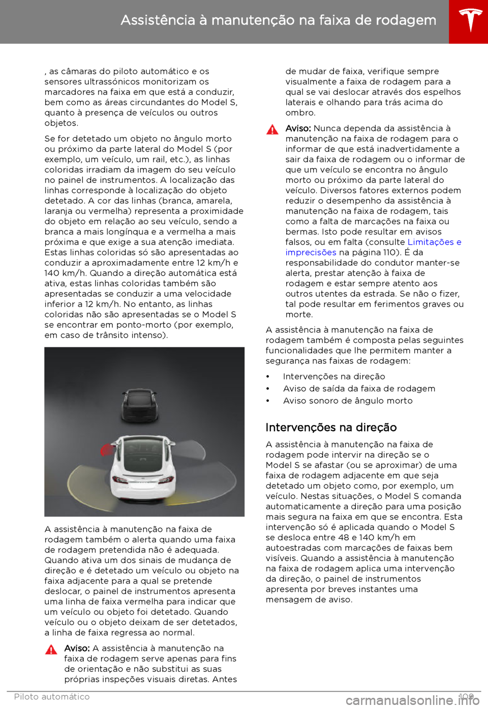 TESLA MODEL S 2019  Manual do proprietário (in Portuguese) Assist