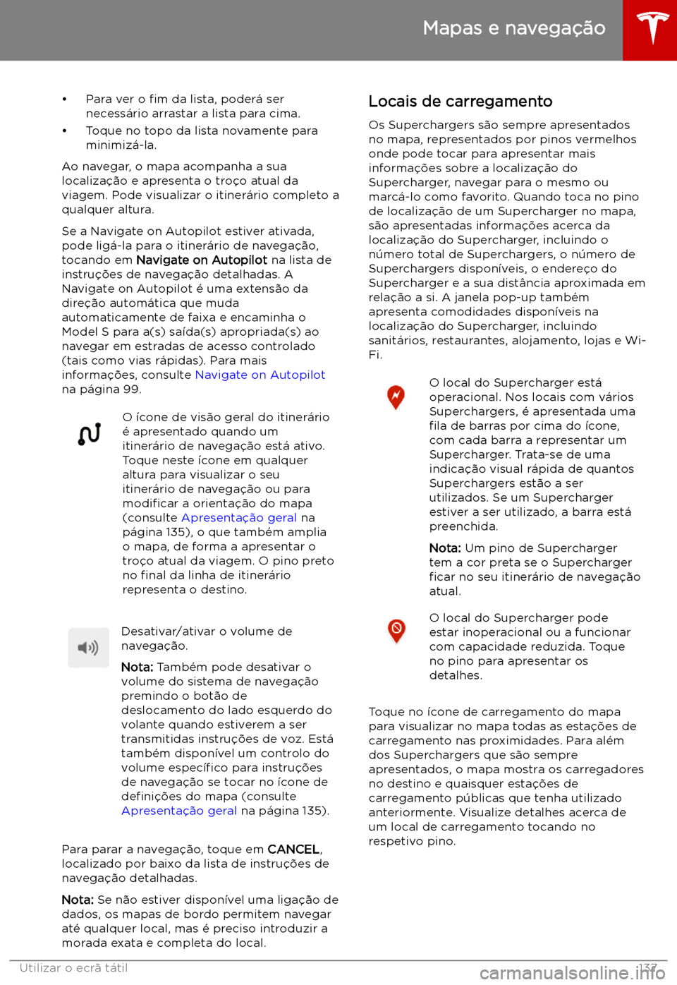 TESLA MODEL S 2019  Manual do proprietário (in Portuguese) 
