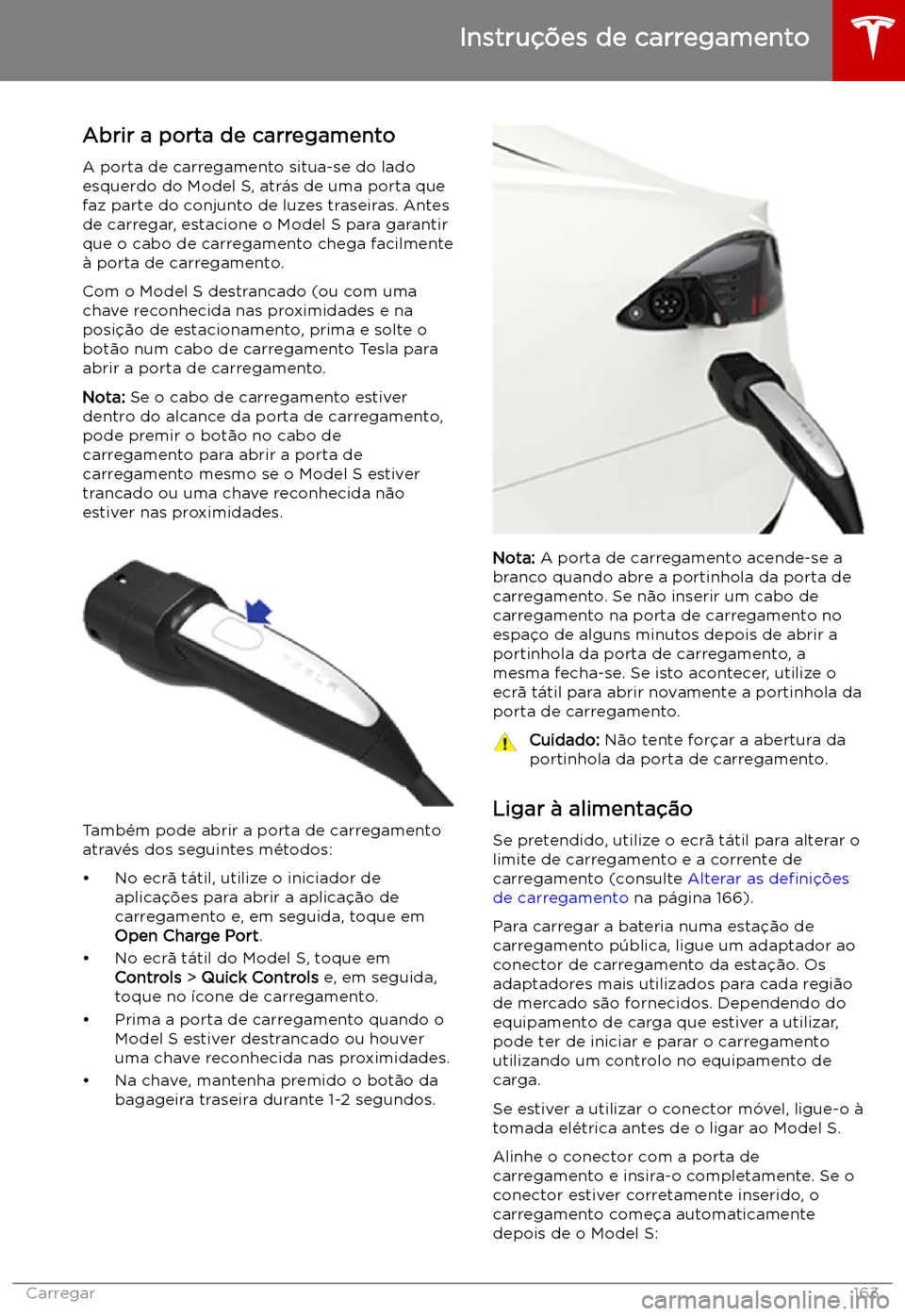 TESLA MODEL S 2019  Manual do proprietário (in Portuguese) Instru