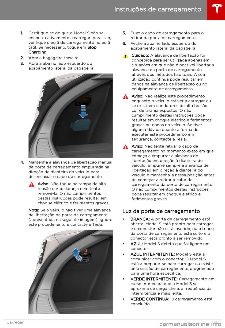 TESLA MODEL S 2019  Manual do proprietário (in Portuguese) 1.Certi