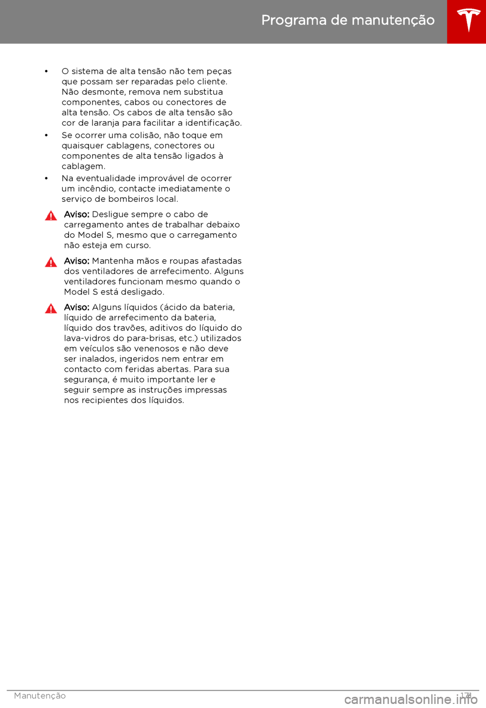 TESLA MODEL S 2019  Manual do proprietário (in Portuguese) 