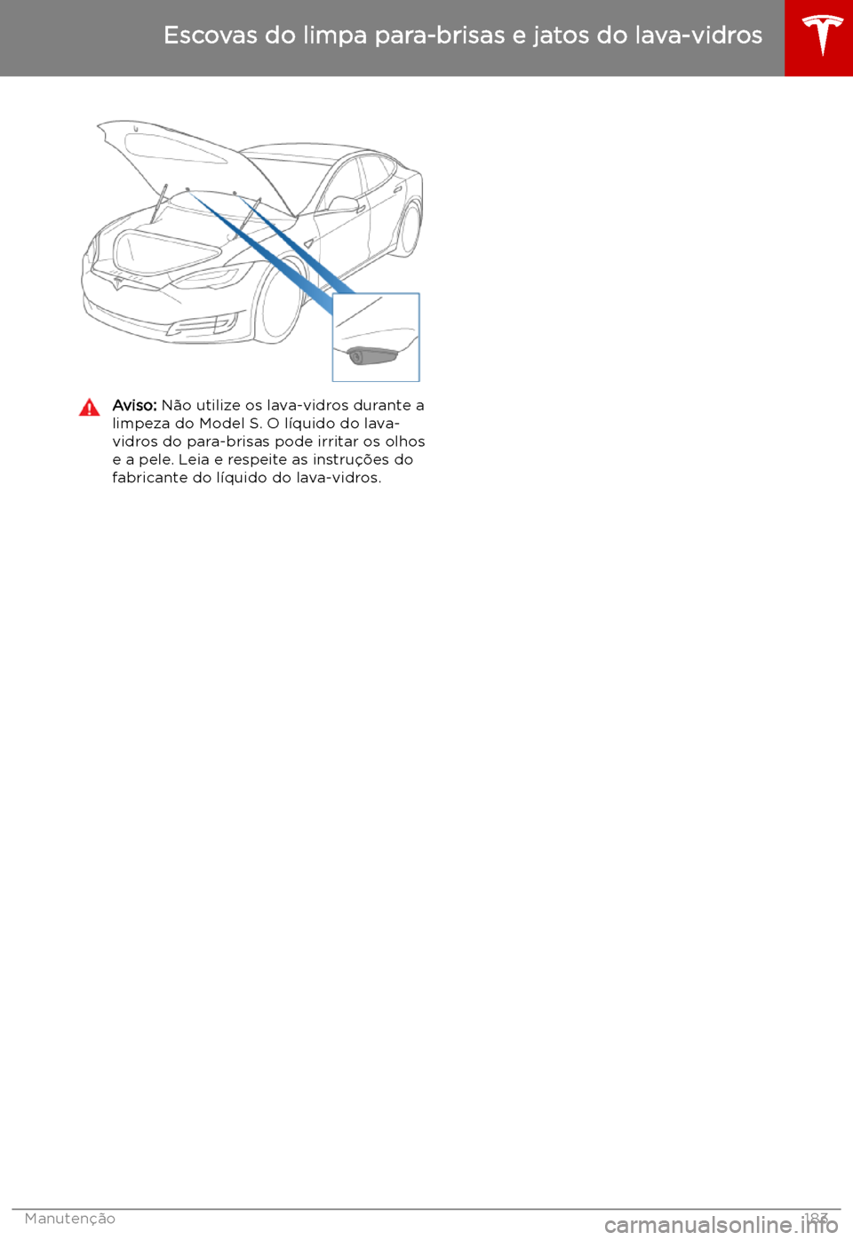 TESLA MODEL S 2019  Manual do proprietário (in Portuguese) Aviso: N