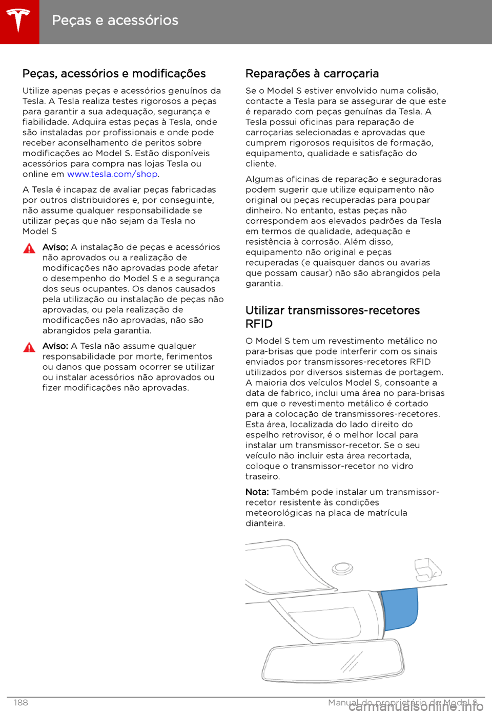 TESLA MODEL S 2019  Manual do proprietário (in Portuguese) Pe