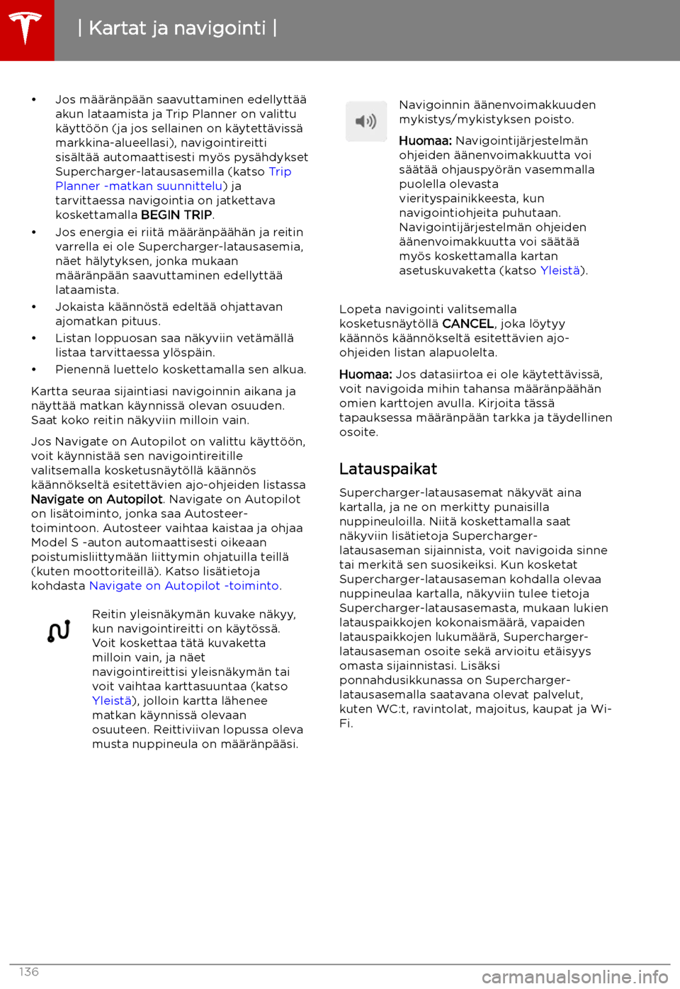 TESLA MODEL S 2019  Omistajan käsikirja (in Finnish) 
