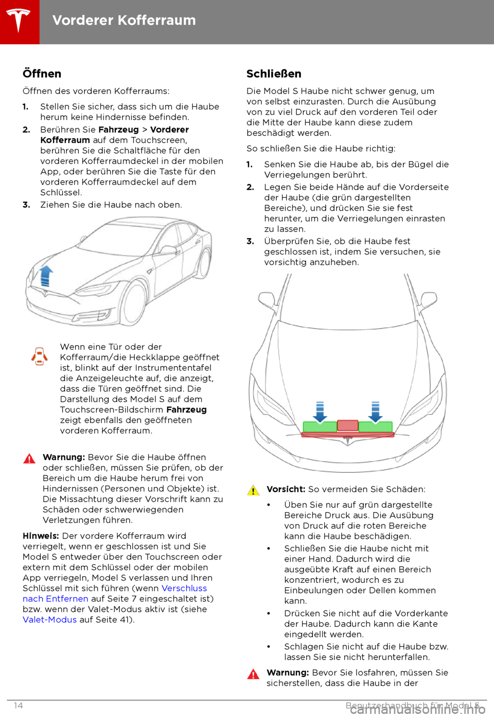 TESLA MODEL S 2018  Betriebsanleitung (in German) 