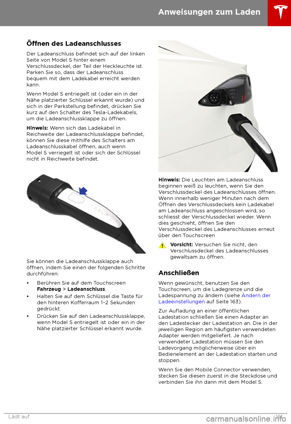 TESLA MODEL S 2018  Betriebsanleitung (in German) 