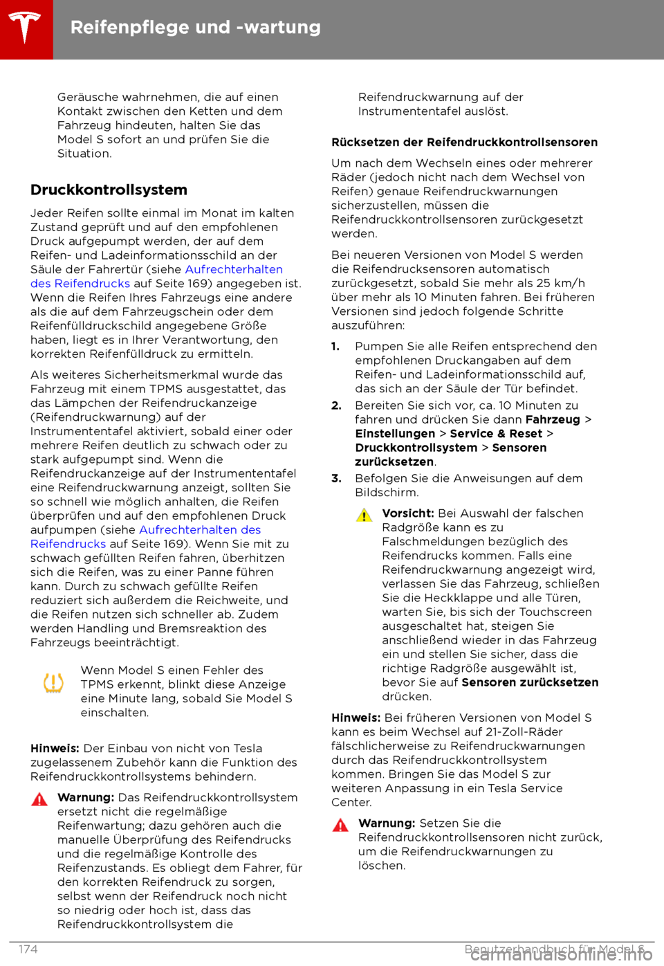 TESLA MODEL S 2018  Betriebsanleitung (in German) Ger