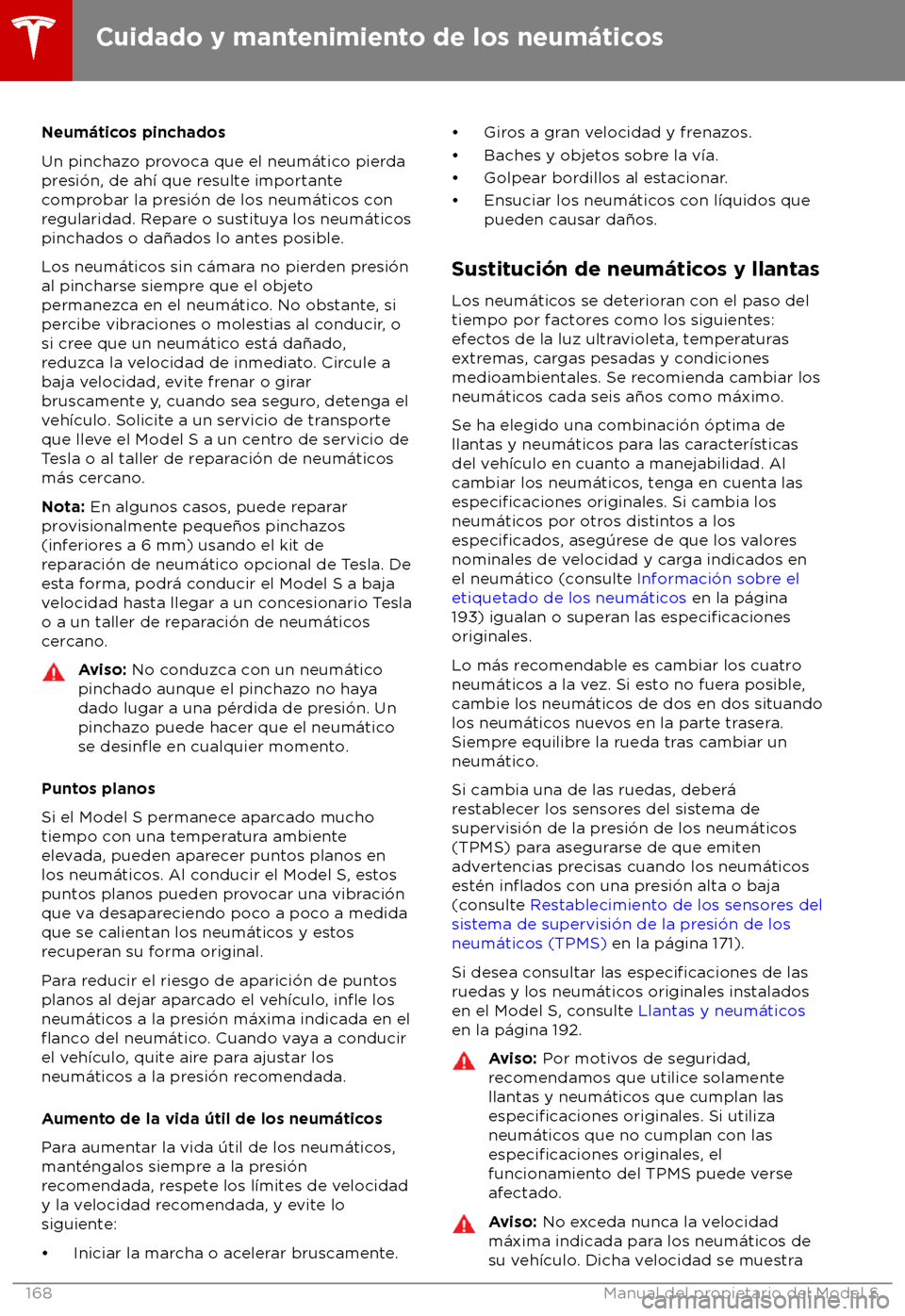 TESLA MODEL S 2018  Manual del propietario (in Spanish) Neum