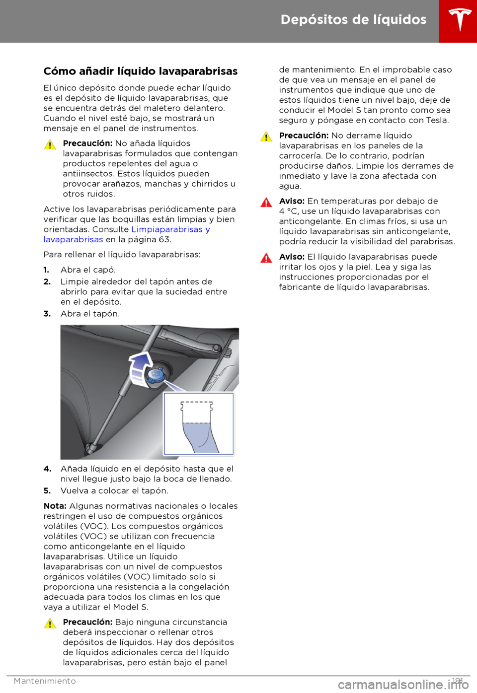 TESLA MODEL S 2018  Manual del propietario (in Spanish) C
