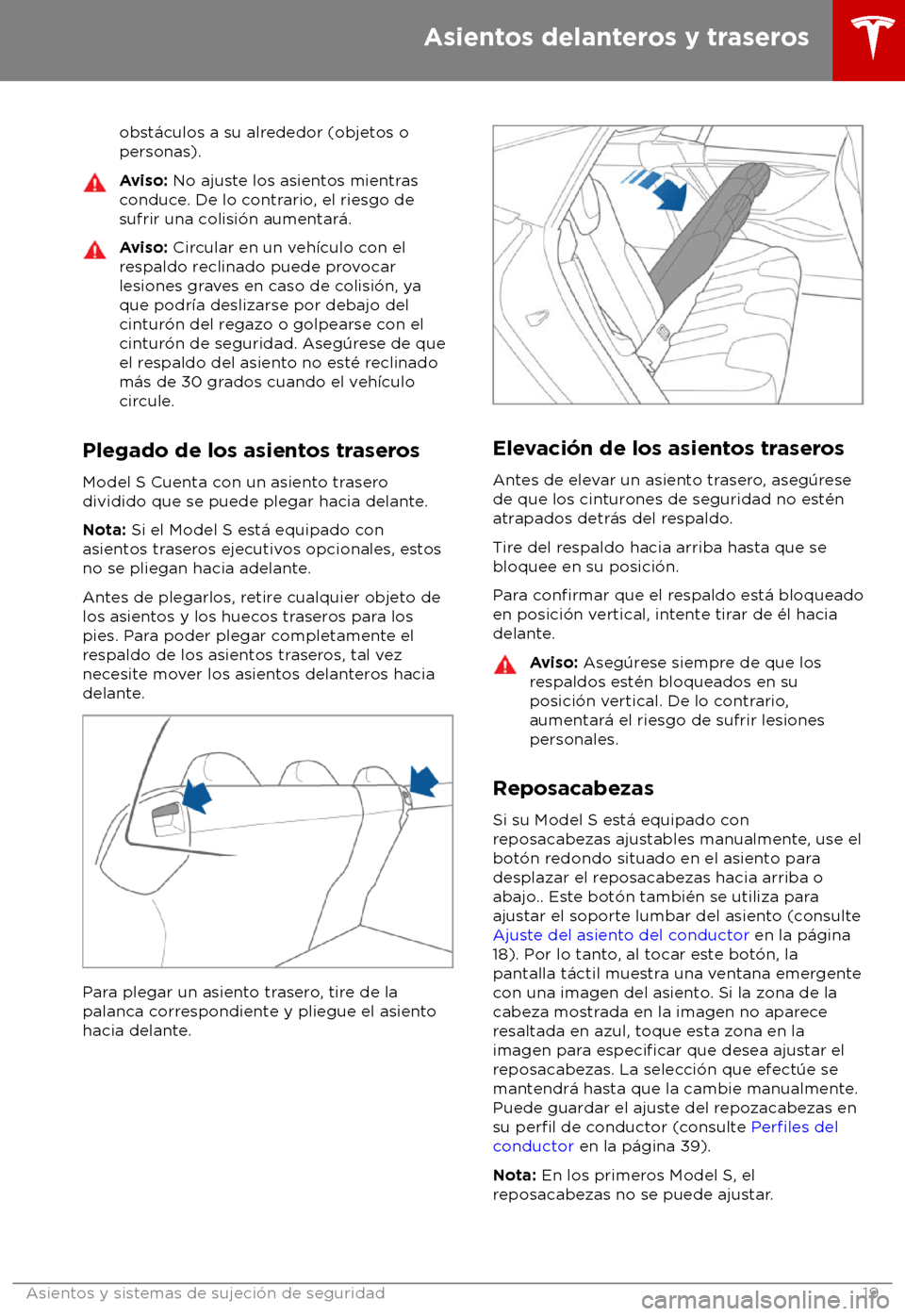 TESLA MODEL S 2018  Manual del propietario (in Spanish) obst