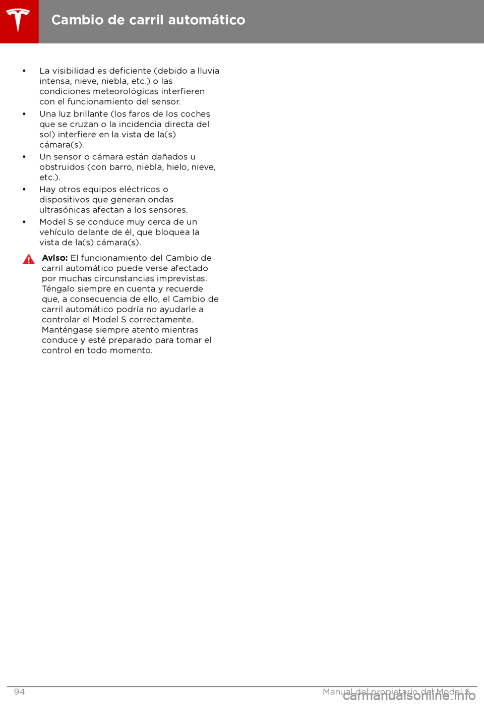 TESLA MODEL S 2018  Manual del propietario (in Spanish) 