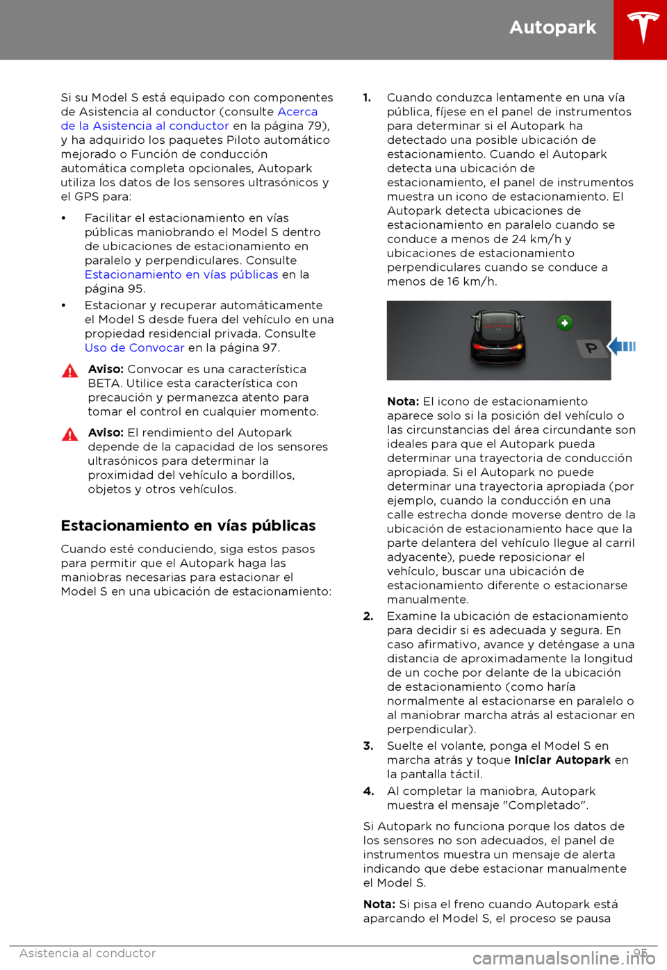 TESLA MODEL S 2018  Manual del propietario (in Spanish) Si su Model S est