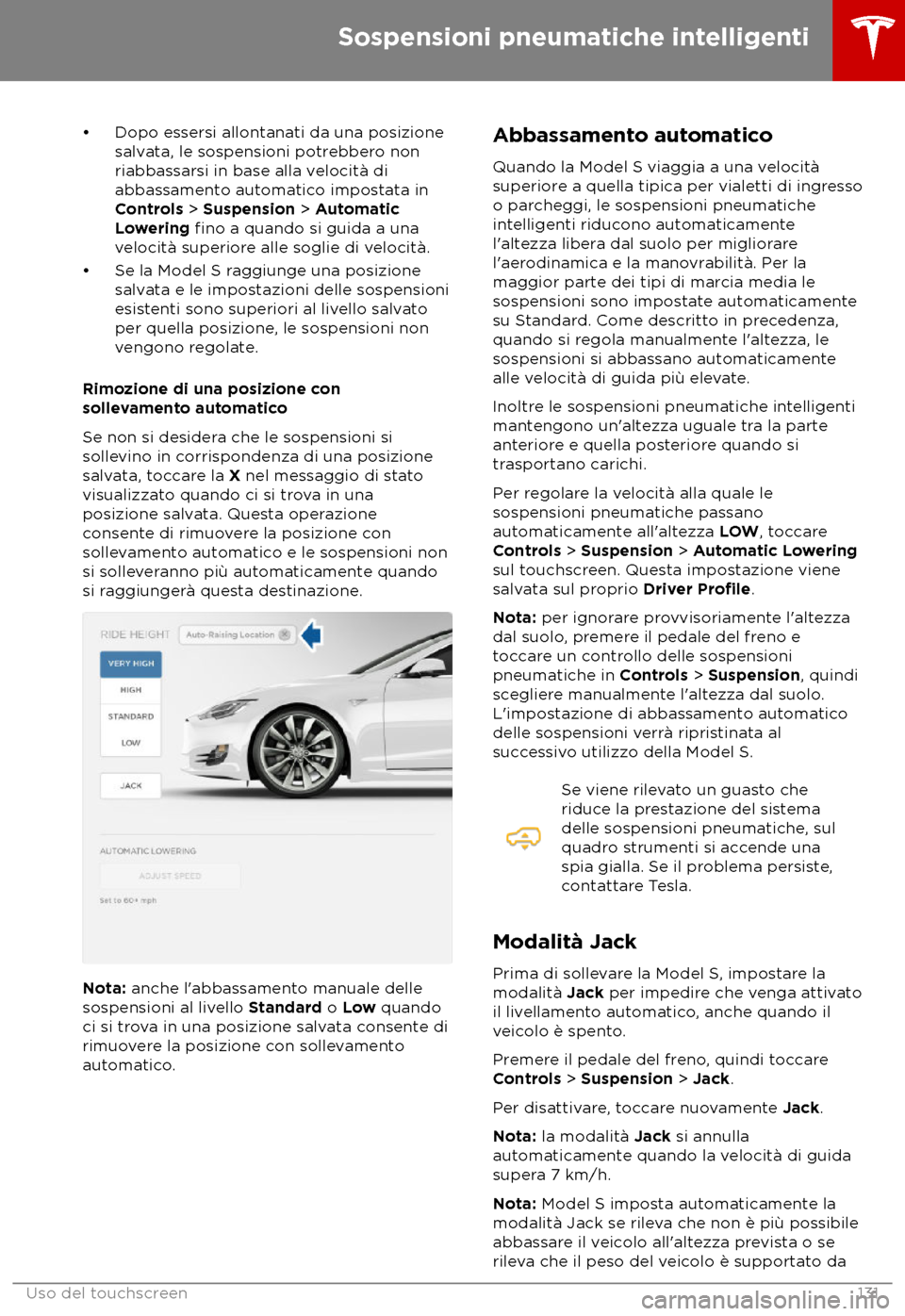 TESLA MODEL S 2018  Manuale del proprietario (in Italian) 