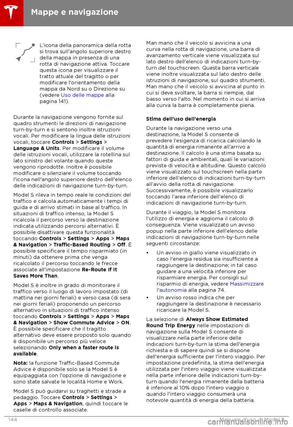 TESLA MODEL S 2018  Manuale del proprietario (in Italian) L