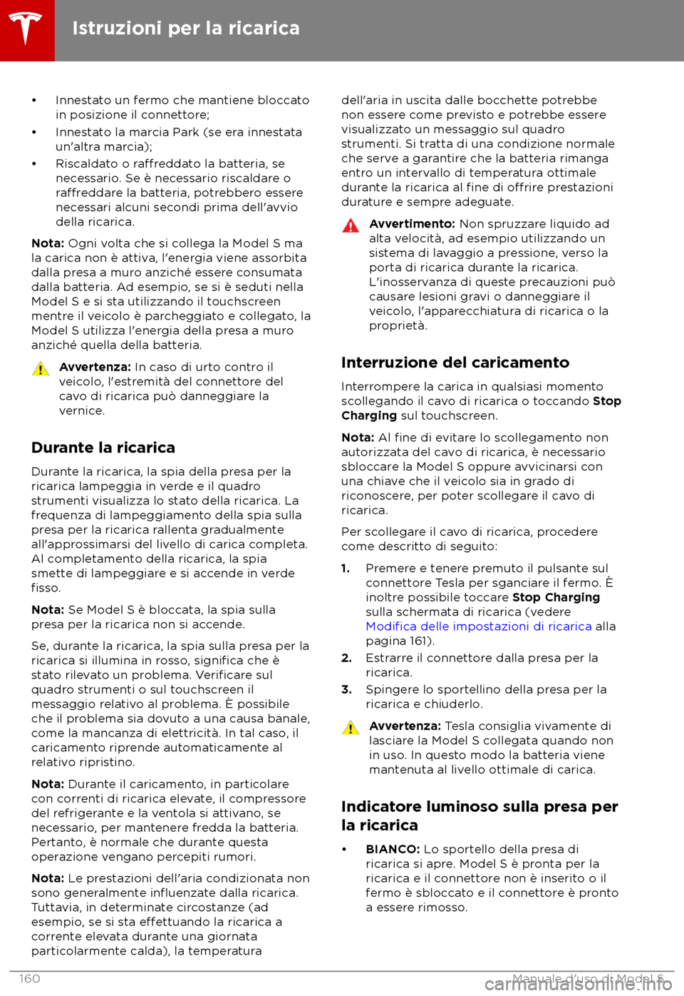 TESLA MODEL S 2018  Manuale del proprietario (in Italian) 