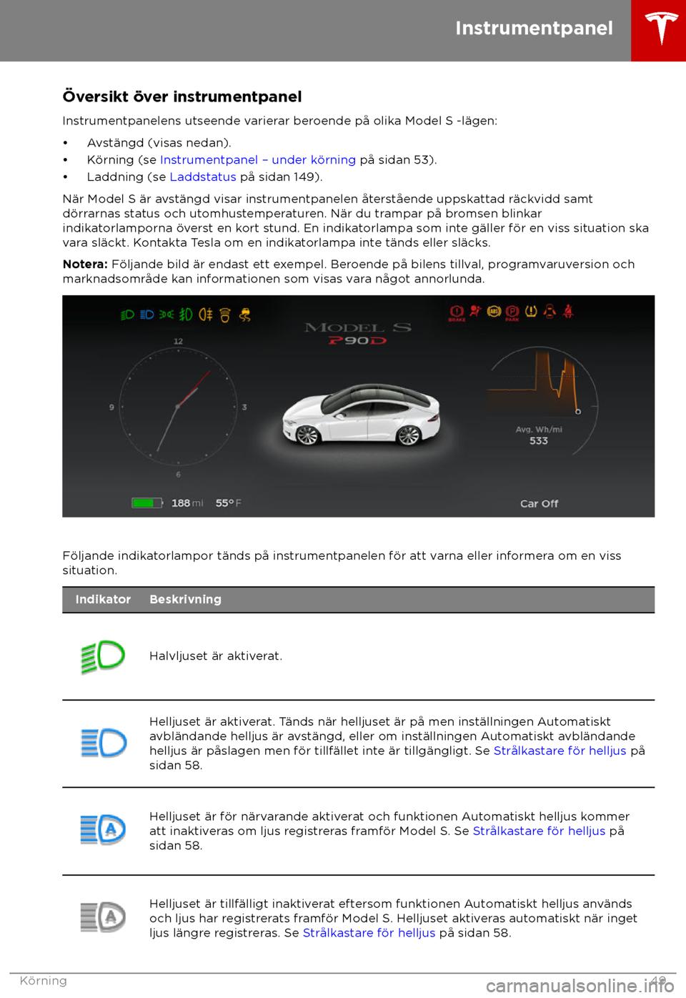 TESLA MODEL S 2018  Ägarmanual (in Swedish) 