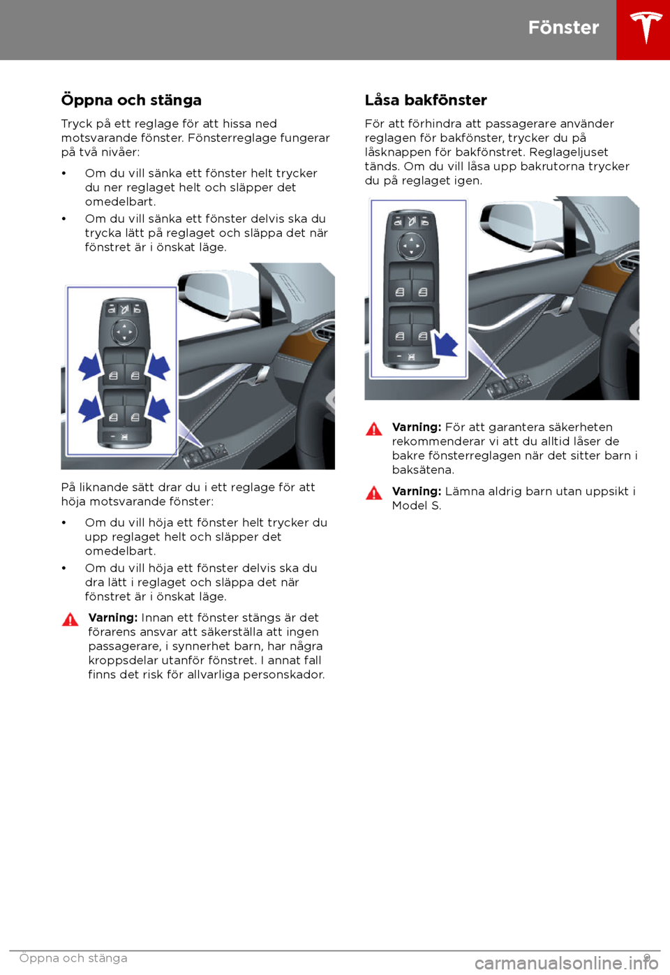 TESLA MODEL S 2018  Ägarmanual (in Swedish) 