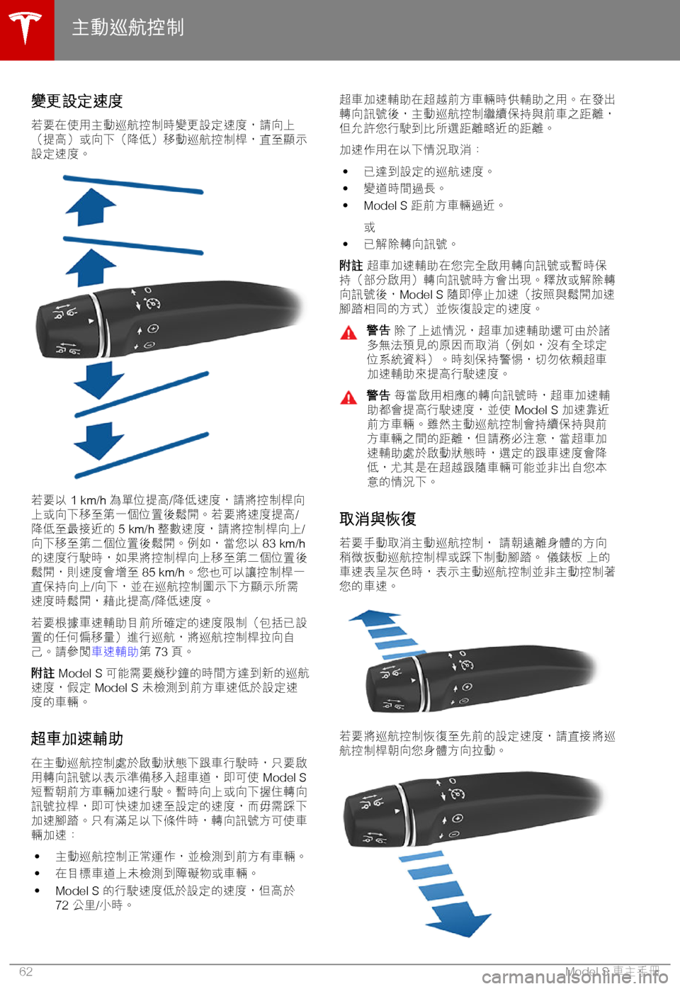 TESLA MODEL S 2018  車主手冊 (in Chinese Traditional) 6)
