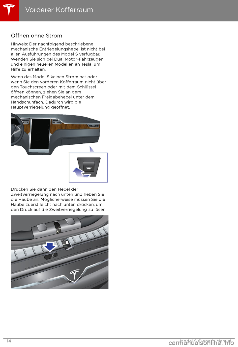 TESLA MODEL S 2017  Betriebsanleitung (in German)  