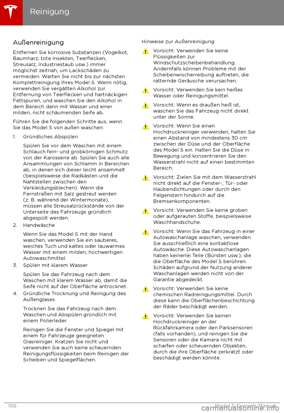 TESLA MODEL S 2017  Betriebsanleitung (in German)  Au