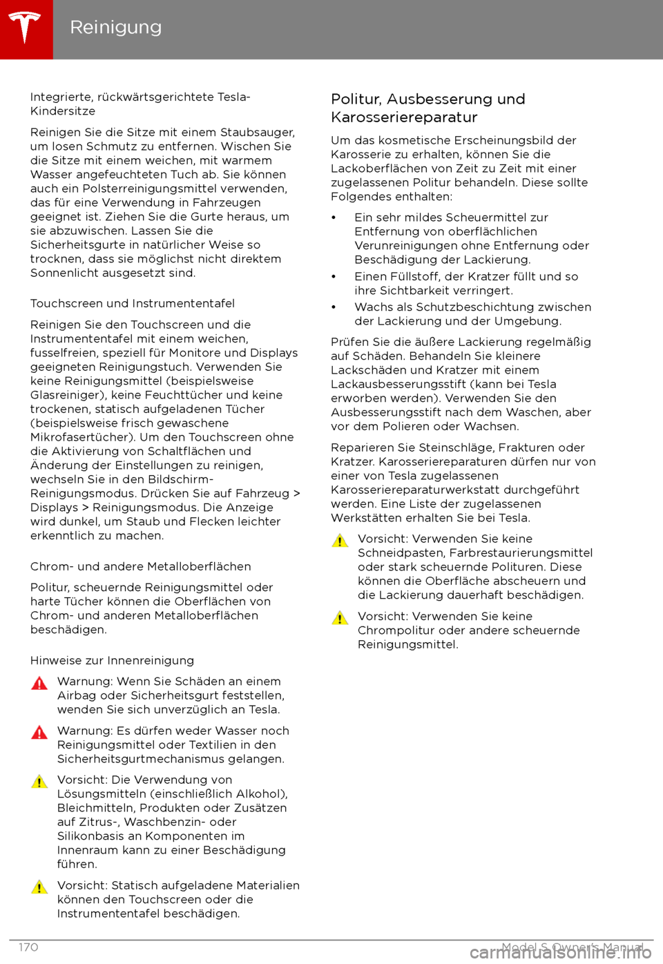 TESLA MODEL S 2017  Betriebsanleitung (in German)  Integrierte, r