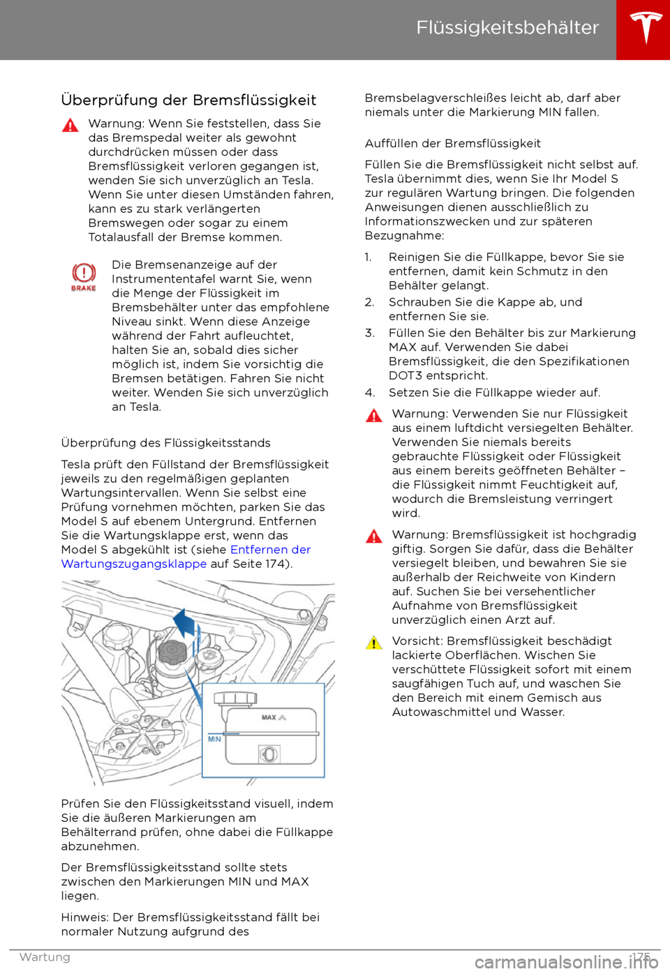 TESLA MODEL S 2017  Betriebsanleitung (in German)  