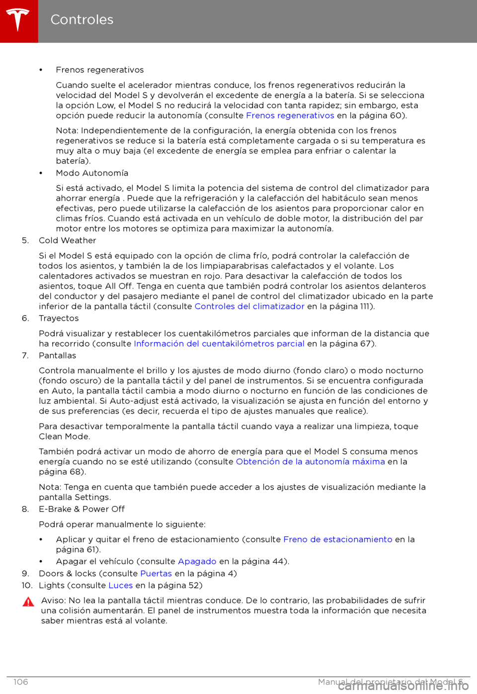 TESLA MODEL S 2017  Manual del propietario (in Spanish) 