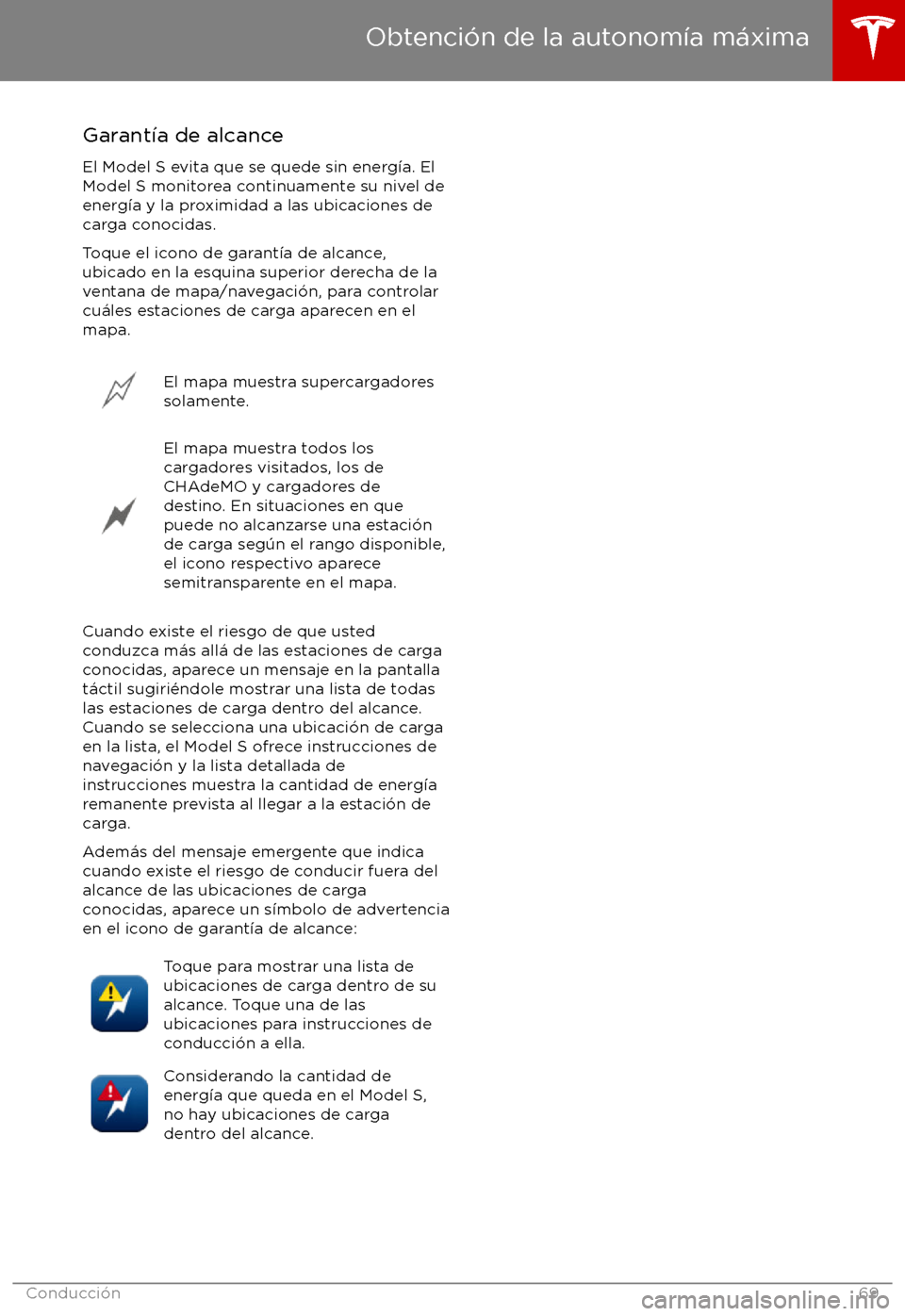 TESLA MODEL S 2017  Manual del propietario (in Spanish) Garant